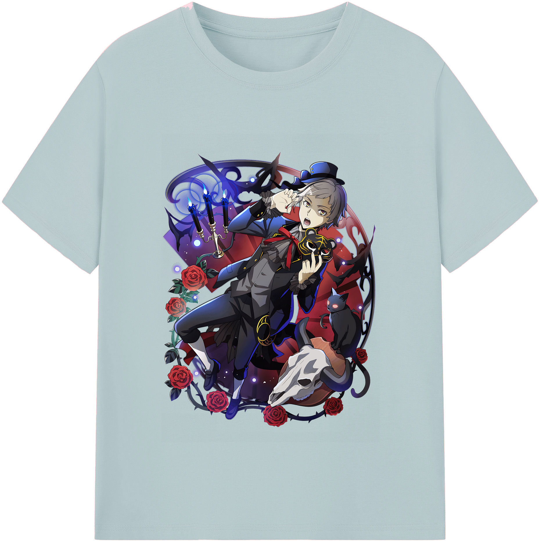 （画像用） 文豪ストレイドッグス Bungo Stray Dogs 綿100％半袖Tシャツ（フロントプリント）
